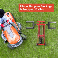 Cric de Levage pour Tondeuse Gazon pour Tracteurs et Tondeuses Gazon Autoportes Rayon de Braquage Nul Capacit de 227 Kg -