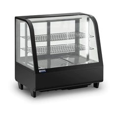 Vitrine réfrigérée 100 litres 3 niveaux plastique verre trempé noir 14_0005388 -