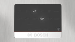 KGN367LDF- Série 4,Réfrigérateur combiné pose-libre,186 x 60 cm,Inox