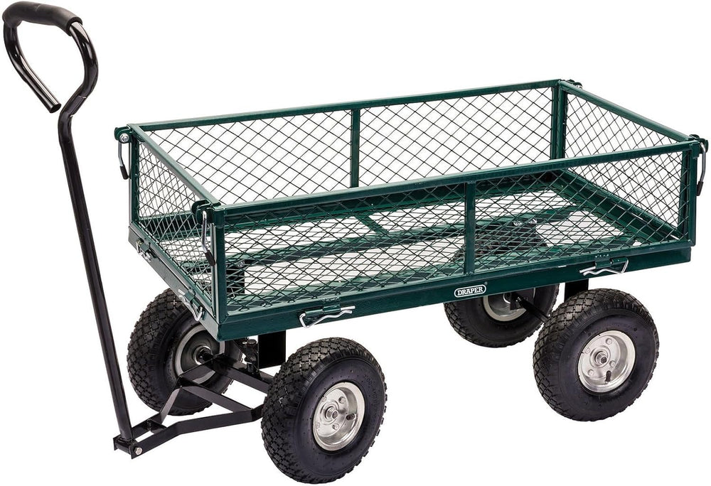 Draper Chariot de Jardin en Acier grillag Vert,200kg