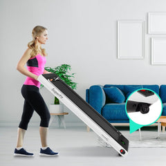 2 en 1 Tapis de Course Electrique Pliable 1 à 12 Km/H avec Haut-parleur Bluetooth Télécommande Moteur 0,75HP Vert/Blanc/Noir/Rouge/Or/Noir et Argenté/Bleu -
