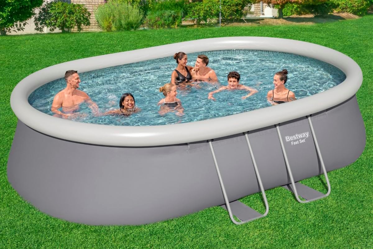 Piscine autoportante Ovale Fast Set 549 x 366 x 122 cm avec Filtration