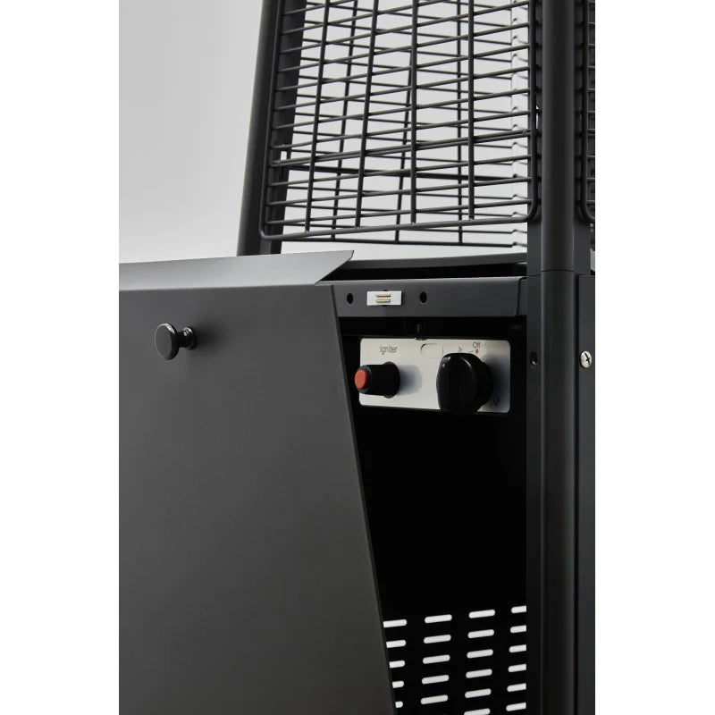 Chauffage extrieur gaz - Pyramide - Noir - 13 kW - Housse de protection Favex -