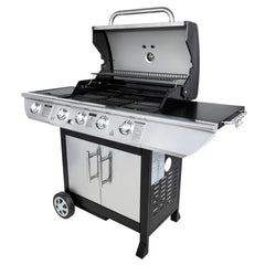 Barbecue au gaz BRISBANE - 4 br没leurs 14kW + rchaud Somagic -