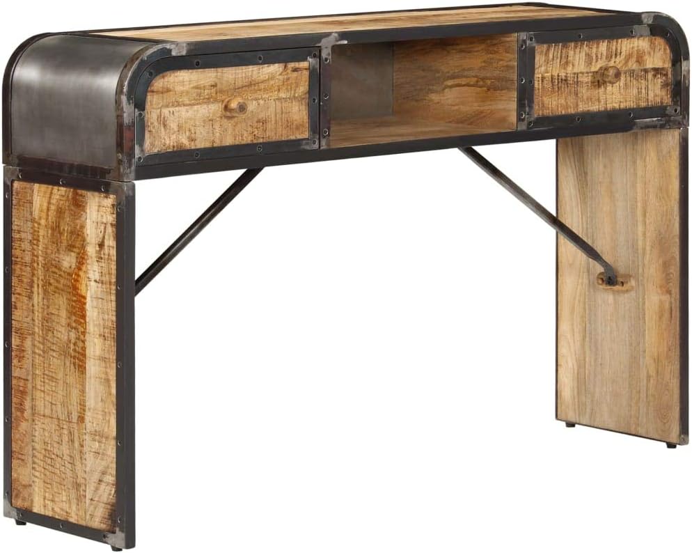 vidaXL Buffet Bahut Armoire Commode Meuble de Rangement Bois Manguier Massif