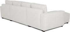 Budwing Jordan Canapé-lit 5 Places – Chaise Longue Panoramique, Confort Premium – Style Contemporain, Tissu 100% Polyester – 317x157x91 cm – Beige Clair