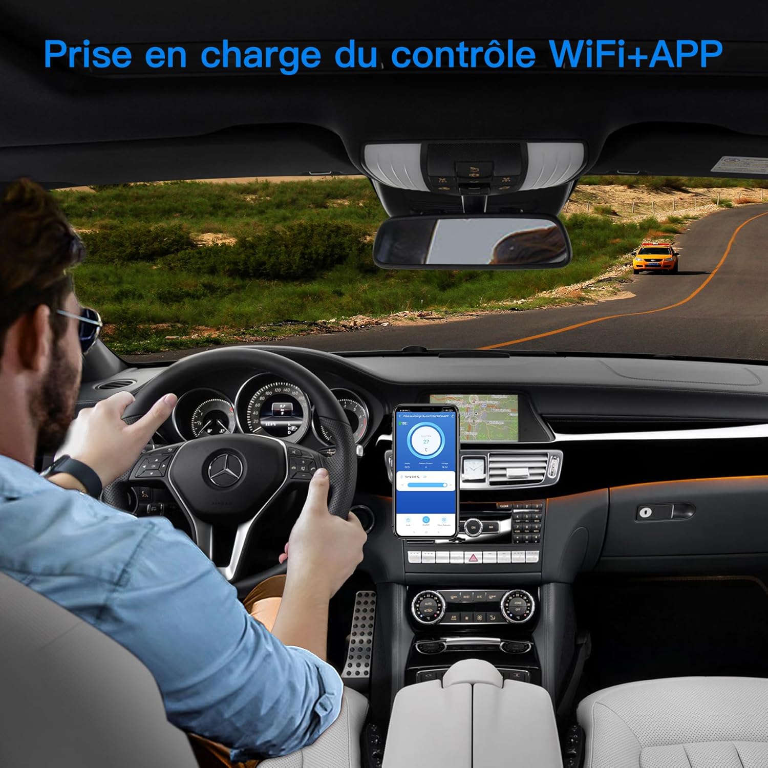115L Glaciere Electrique Double Zone,Glaciere a Compression WiFi APP,12 V/24 V et 100-240 V Frigo Camping,-20 à 20 pour Voiture,Camion,Bateau,Camping,Car,Caravanes,Voyageant,Maison
