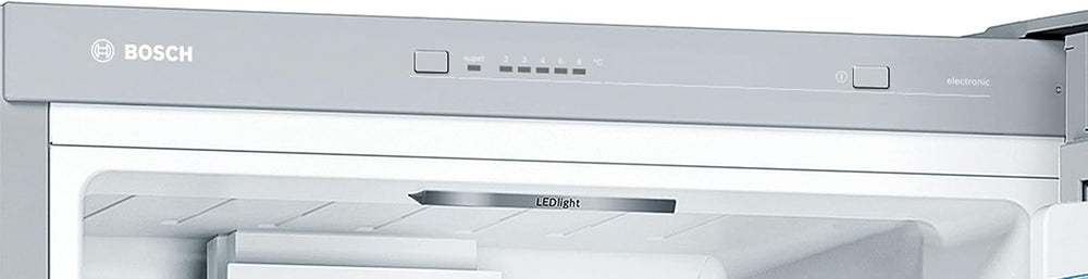 Bosch KGV33VLEAS - Réfrigérateur combiné pose libre - Série 4 - 288L - Froid brassé - L 60cm x H 176cm - Inox