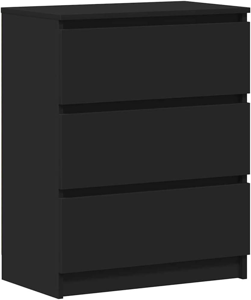 vidaXL Buffet, Meuble de Rangement avec Tiroir, Armoire de Rangement, Organisateur Salon Salle de Séjour Intérieur, Noir Bois d’Ingénierie
