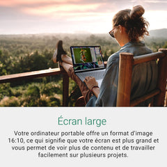 Dell Inspiron 16 PC Portable 2-en-1 écran 16" FHD+ (1920 x 1200) Intel Core Ultra 5 Series 1 Graphique Intel 16 Go RAM 512 Go SSD Windows 11 Home Clavier AZERTY rétroéclairé Bleu