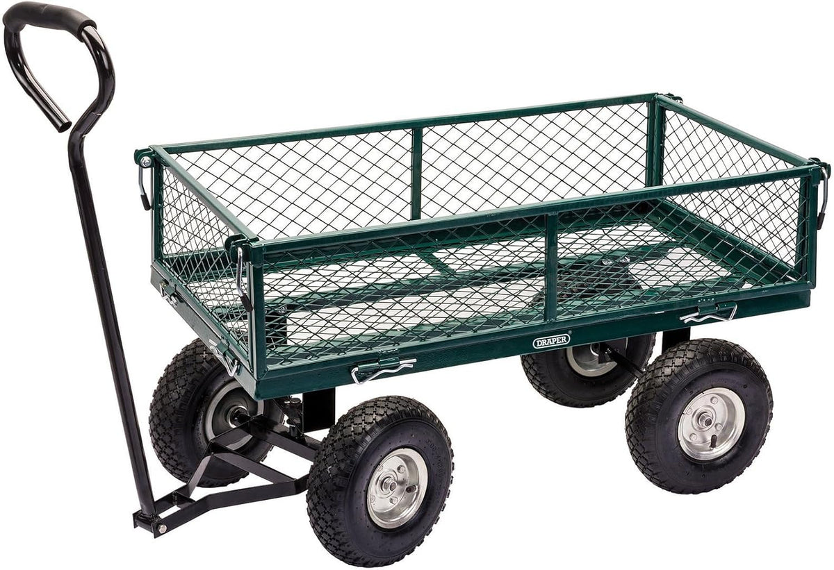 Draper Chariot de Jardin en Acier grillag Vert,200kg