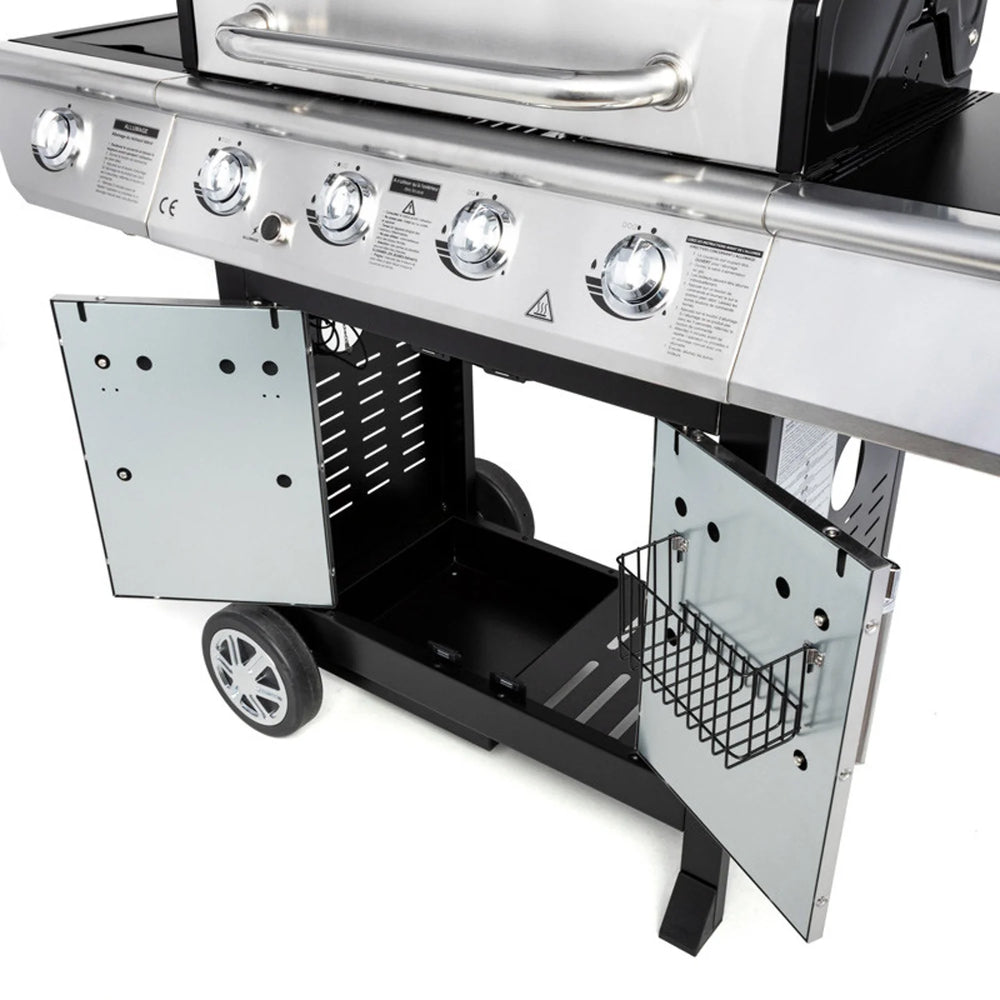Barbecue au gaz BRISBANE - 4 br没leurs 14kW + rchaud Somagic -