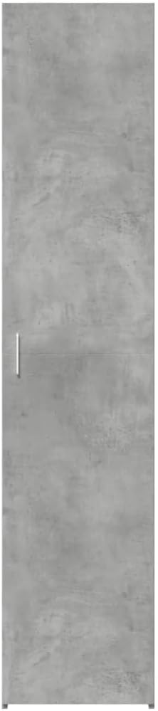 vidaXL Buffet Haut Gris béton 40x42,5x185 cm Bois d'ingénierie, Buffet, Armoire de Rangement, Panneau latéral, Armoire, Armoire latérale